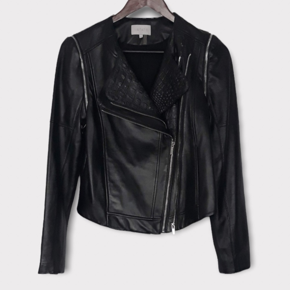 Revolve 1. State Leather Jacket Sz M NWT